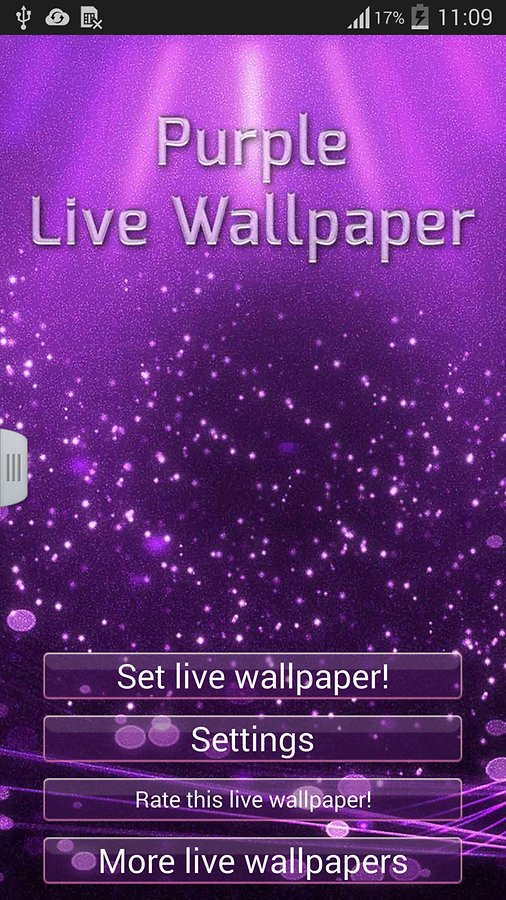 Purple Live Wallpaper - Android Apps and Tests - AndroidPIT