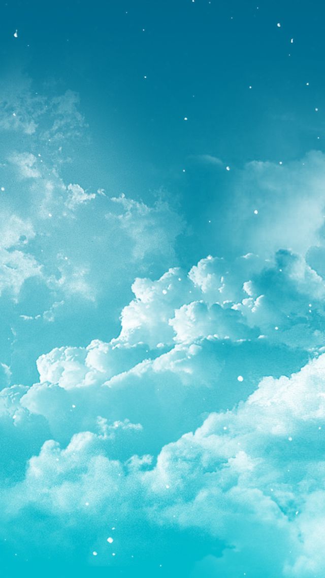 Blue white clouds iphone background lock screen phone wallpaper ...