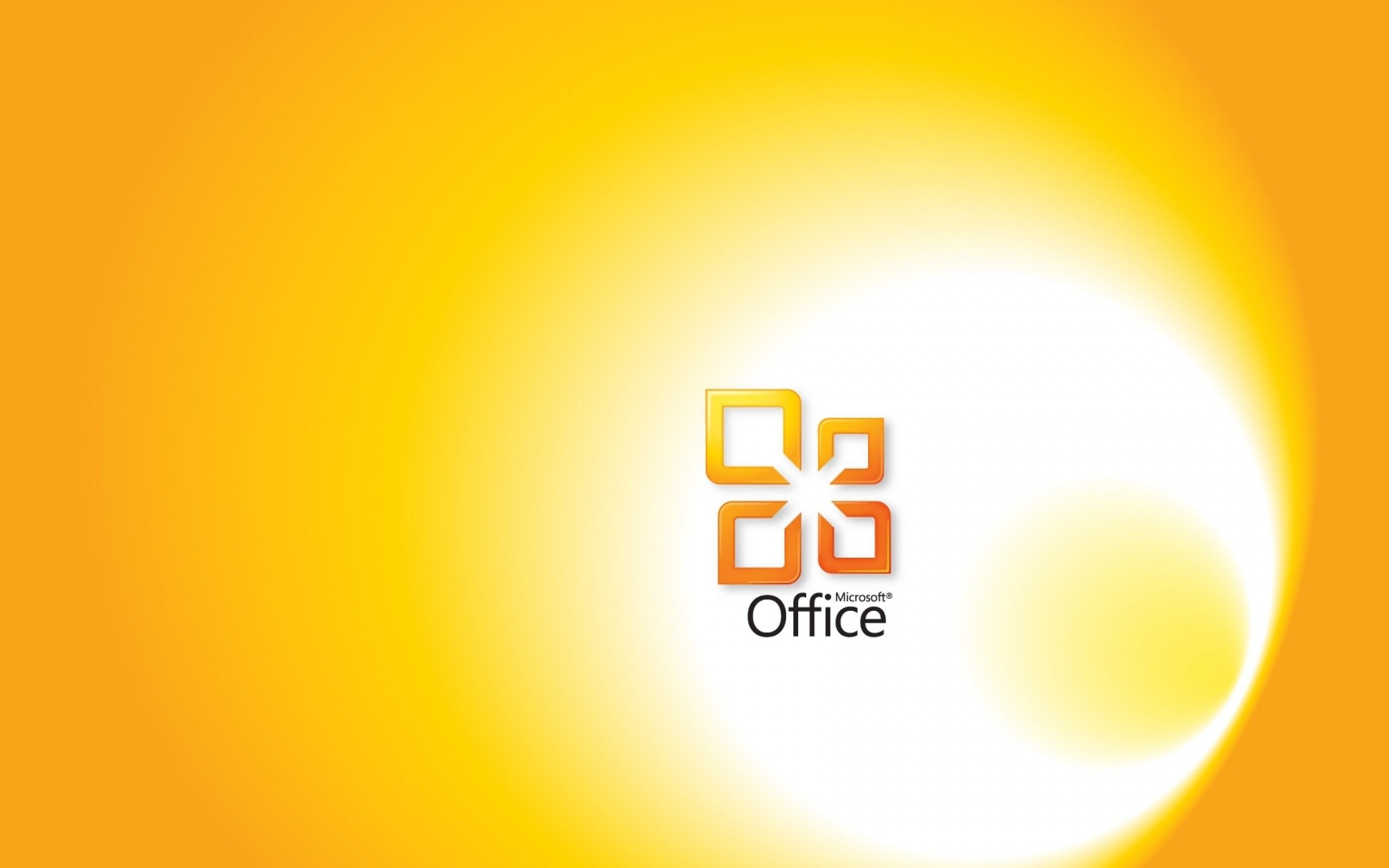 Microsoft Office Yellow Wallpaper