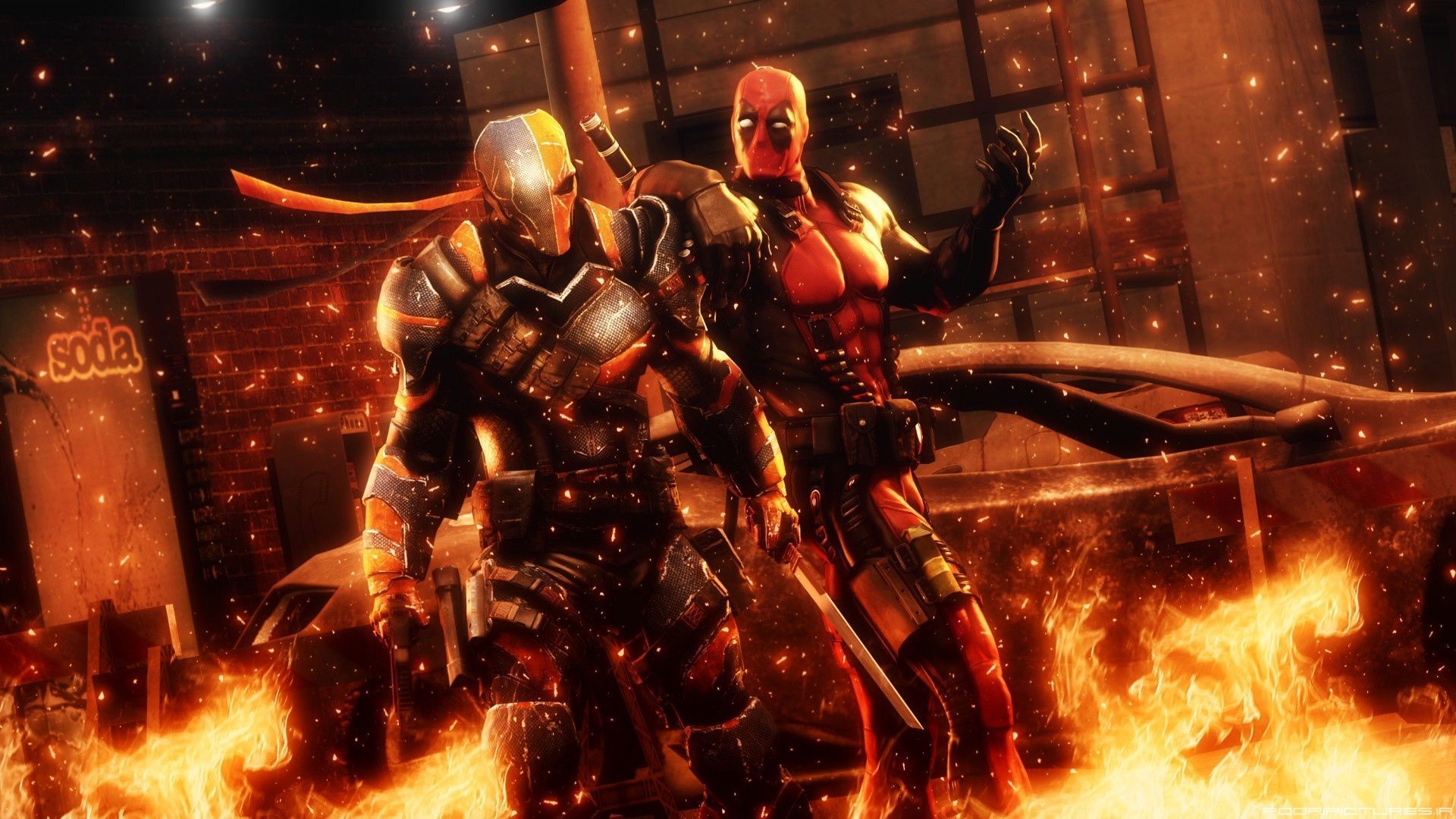 2 Deadpool Vs. Deathstroke HD Wallpapers Backgrounds - Wallpaper