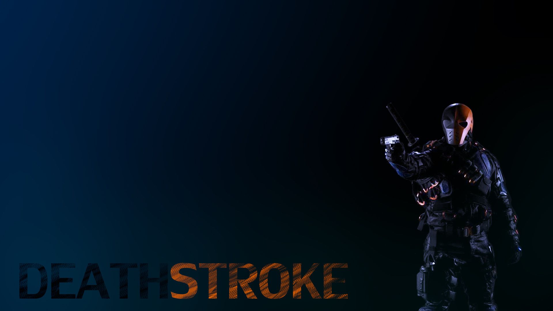 Made a wallpaper from the picture of Deathstroke, requests are ...