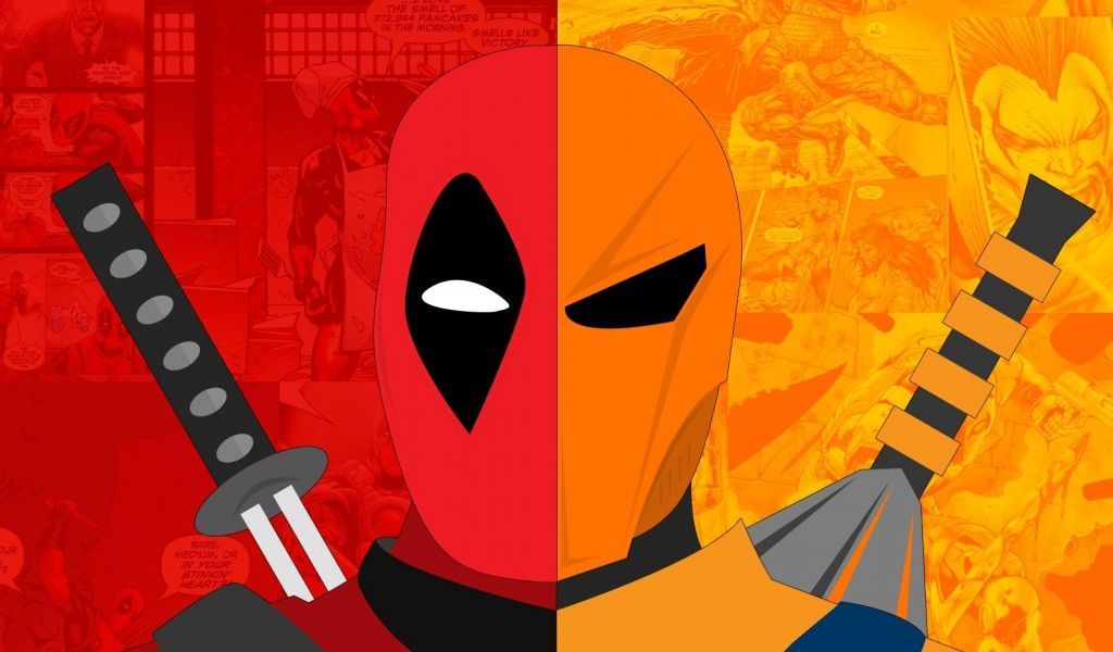 Deadpool Vs Deathstroke Drawing - Free Wallpaper Page