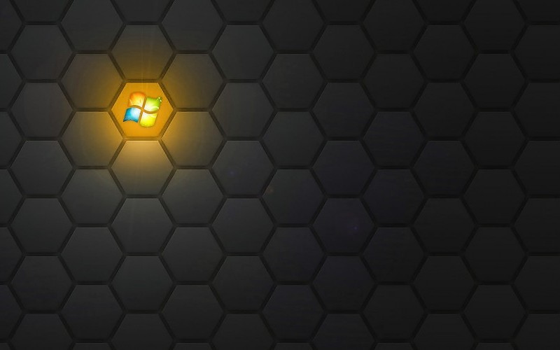 Windows Logo in a Honeycomb Pattern Wallpaper free desktop ...