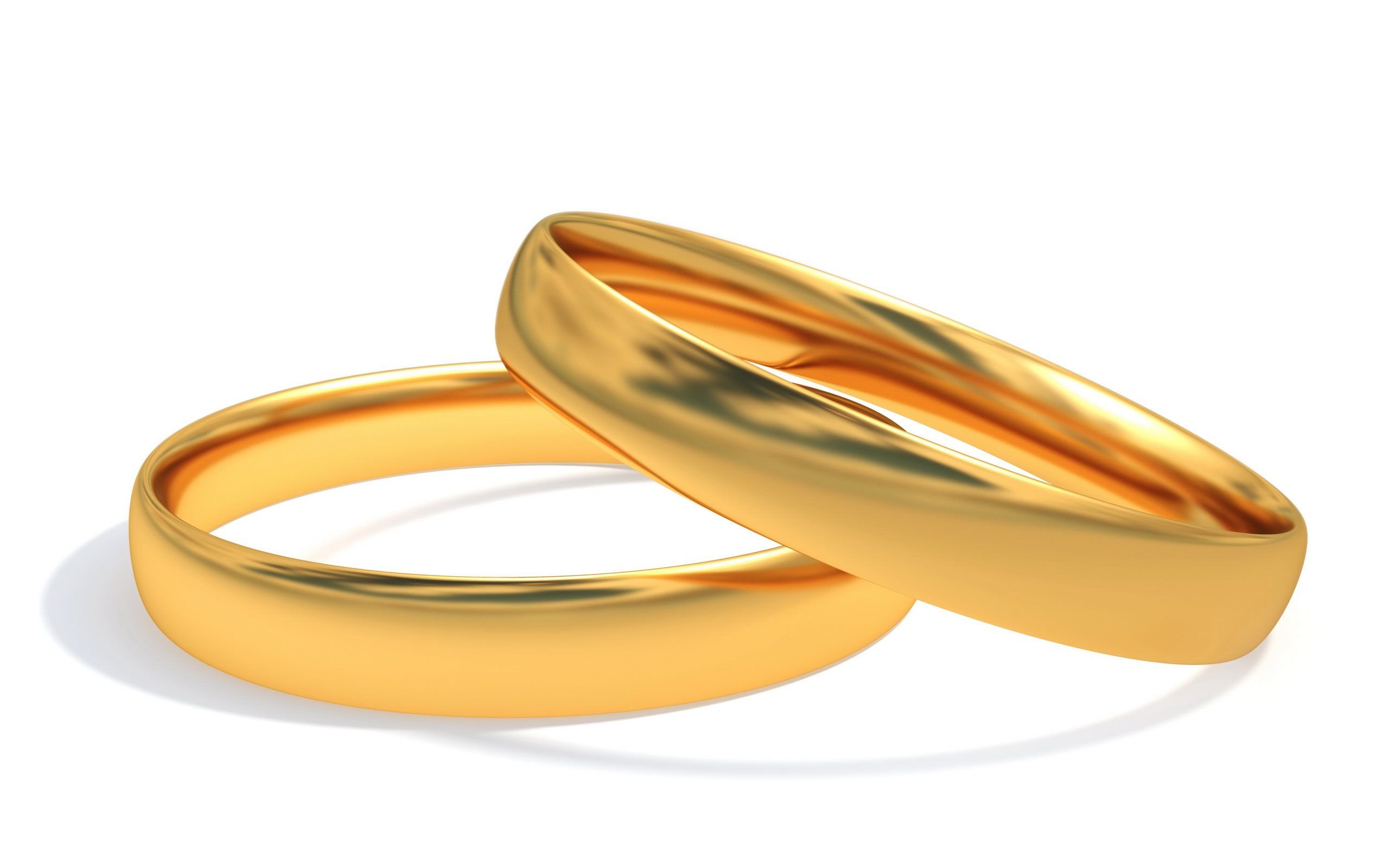 Gold Wedding Rings wallpaper 2560x1600