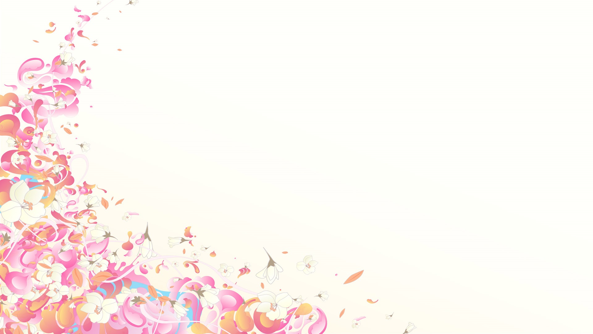 Pink and white abstract wallpaper Wallpaper