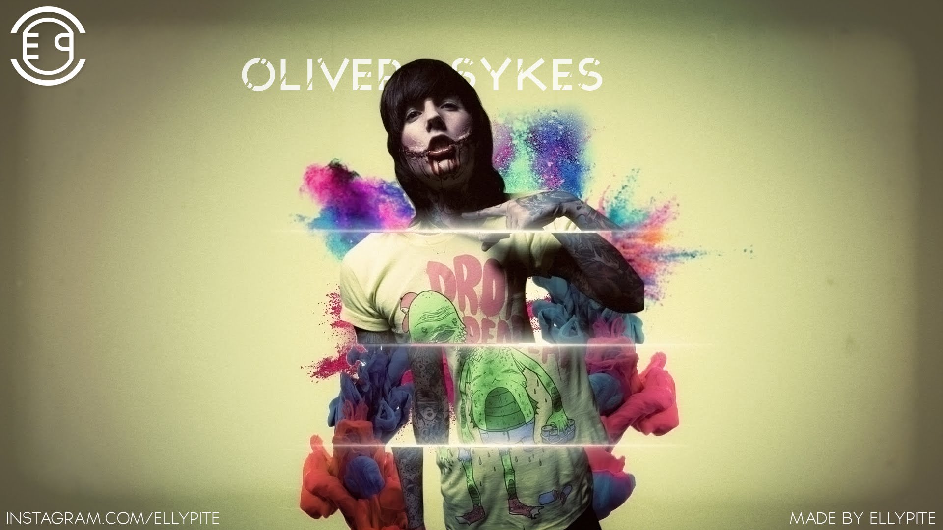 Oliver Sykes Wallpaper - Speed Art [Made by Ellypite/HD] - YouTube