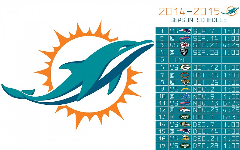 Miami Dolphins 2014 NFL Schedule Wallpaper free desktop ...
