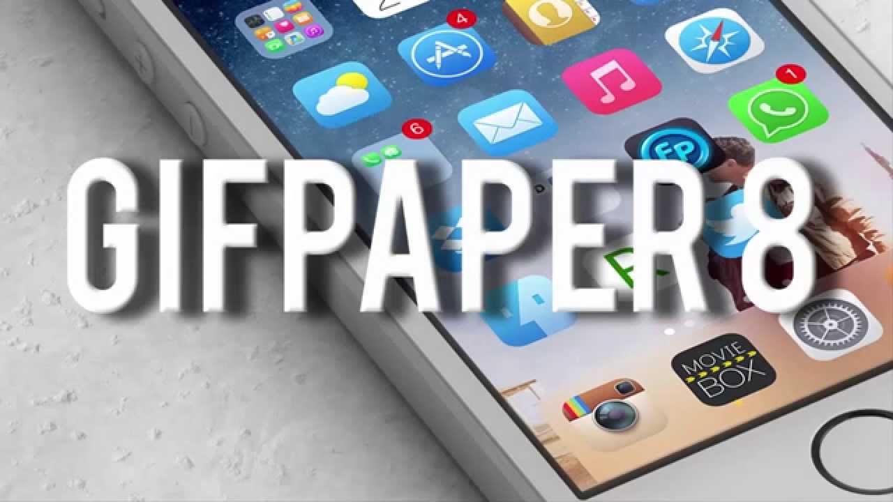GIFPaper8 iOS 8 - How to set gifs as wallpapers or lockscreen