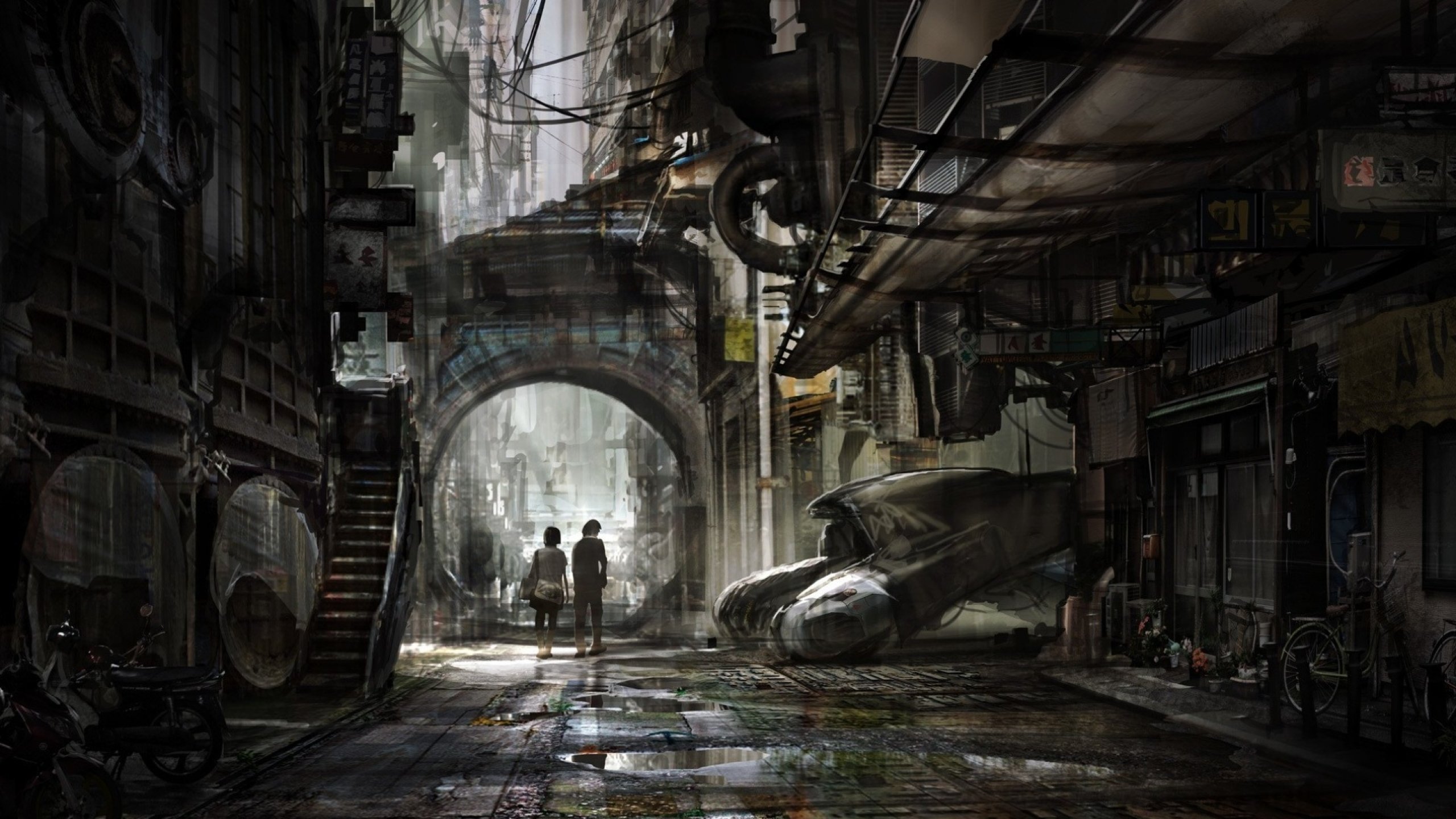 Sci-fi city cities artwork art futuristic wallpaper | 2560x1440 ...