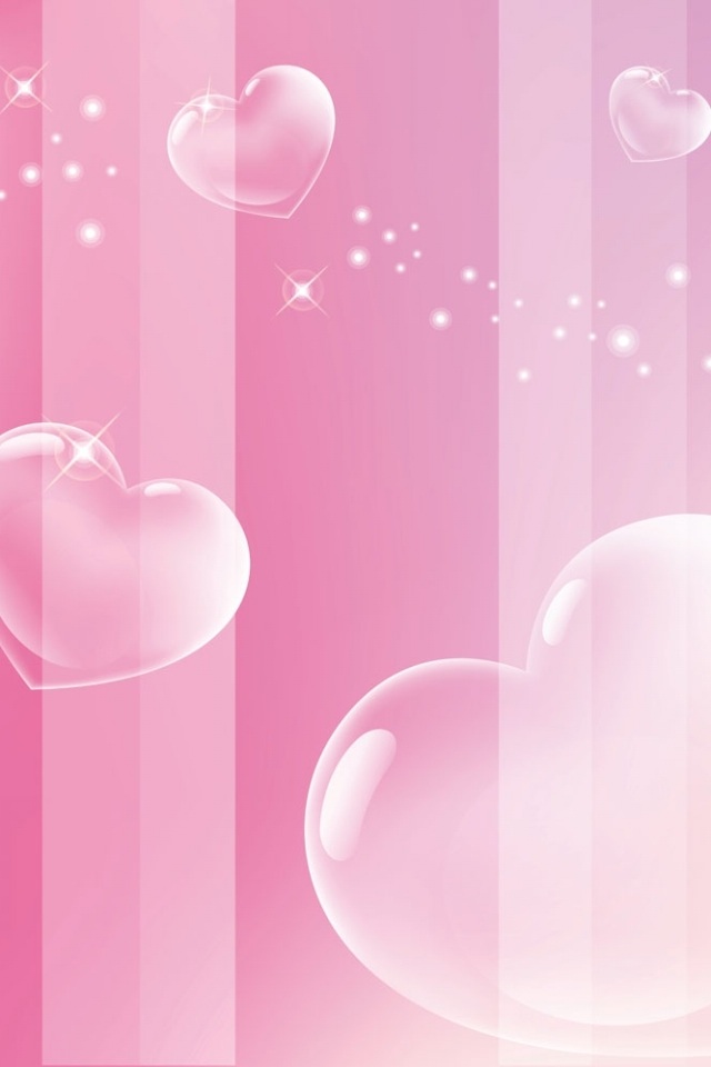 Pink love heart wallpaper iPhone wallpapers, Background and Themes