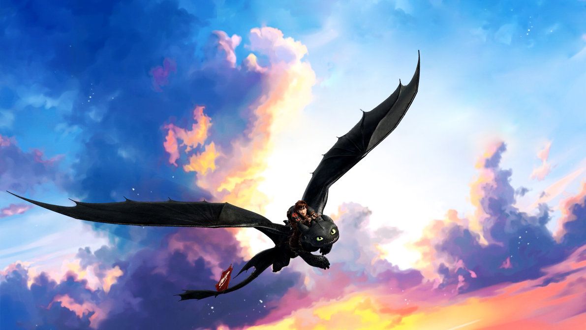 Toothless/Hicupp - Where no one goes (Wallpaper) by Waranto on ...