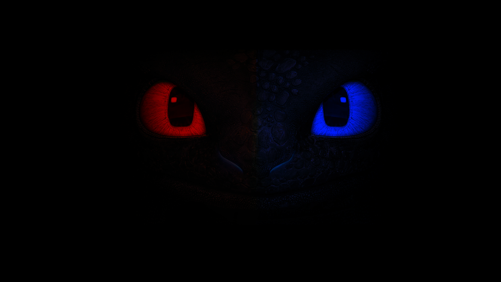 Toothless In Red And Blue Wallpaper by BlaizZz on DeviantArt