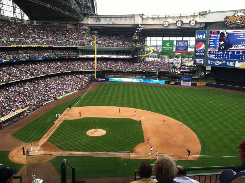 Miller Park, section 414, home of Milwaukee Brewers