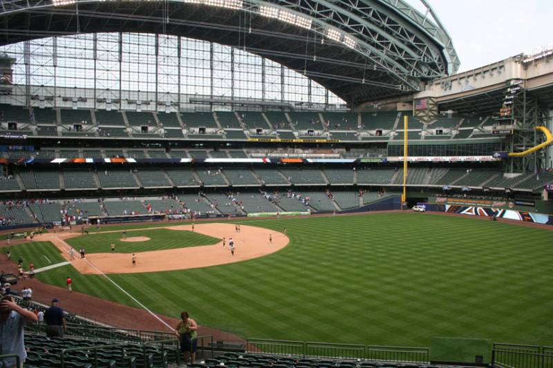 Miller Park, section 206, home of Milwaukee Brewers
