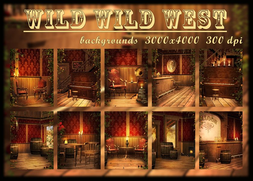 Wild Wild West - Digital Fantasy Backgrounds