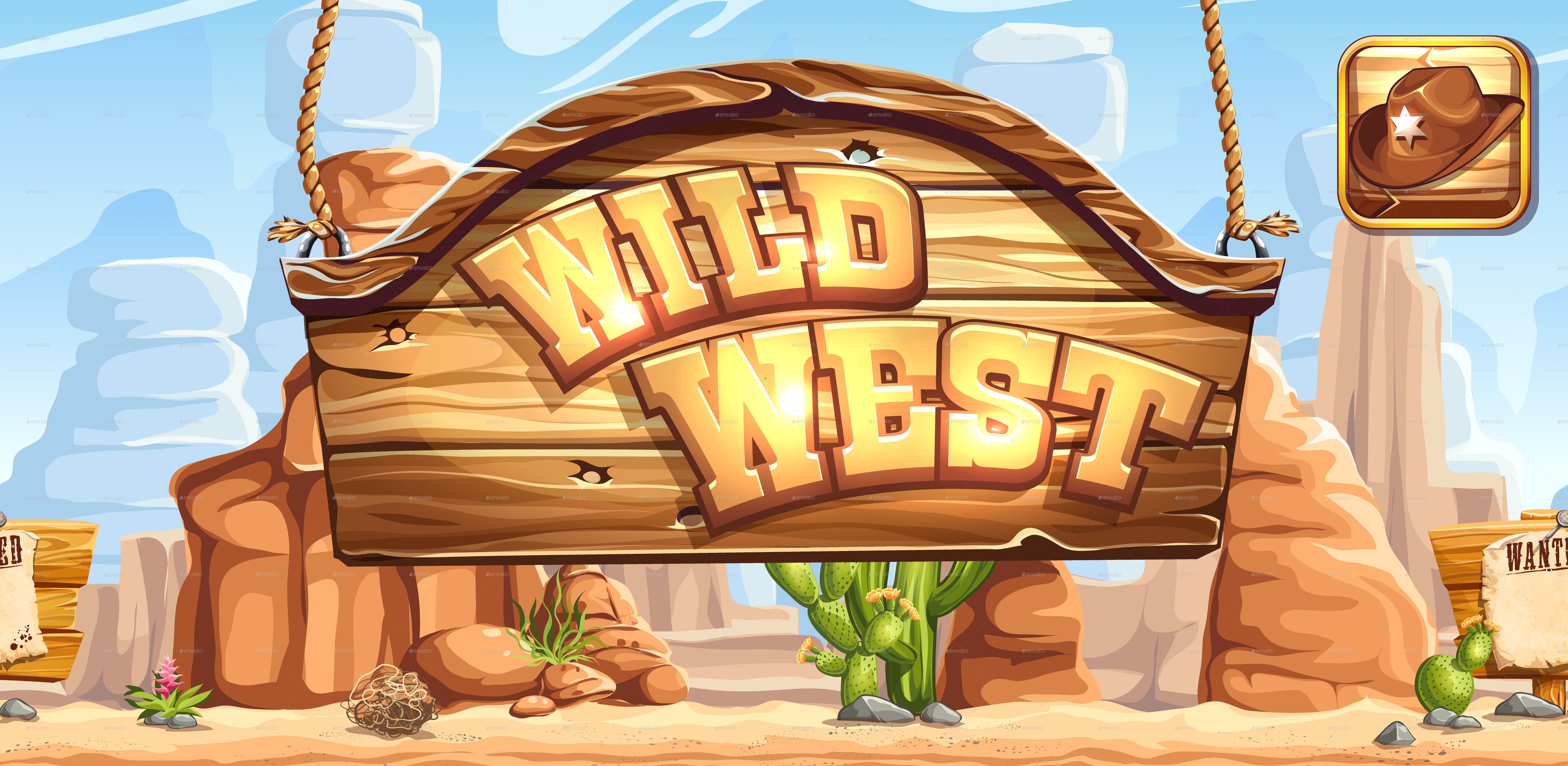 Wild West GUI | GraphicRiver