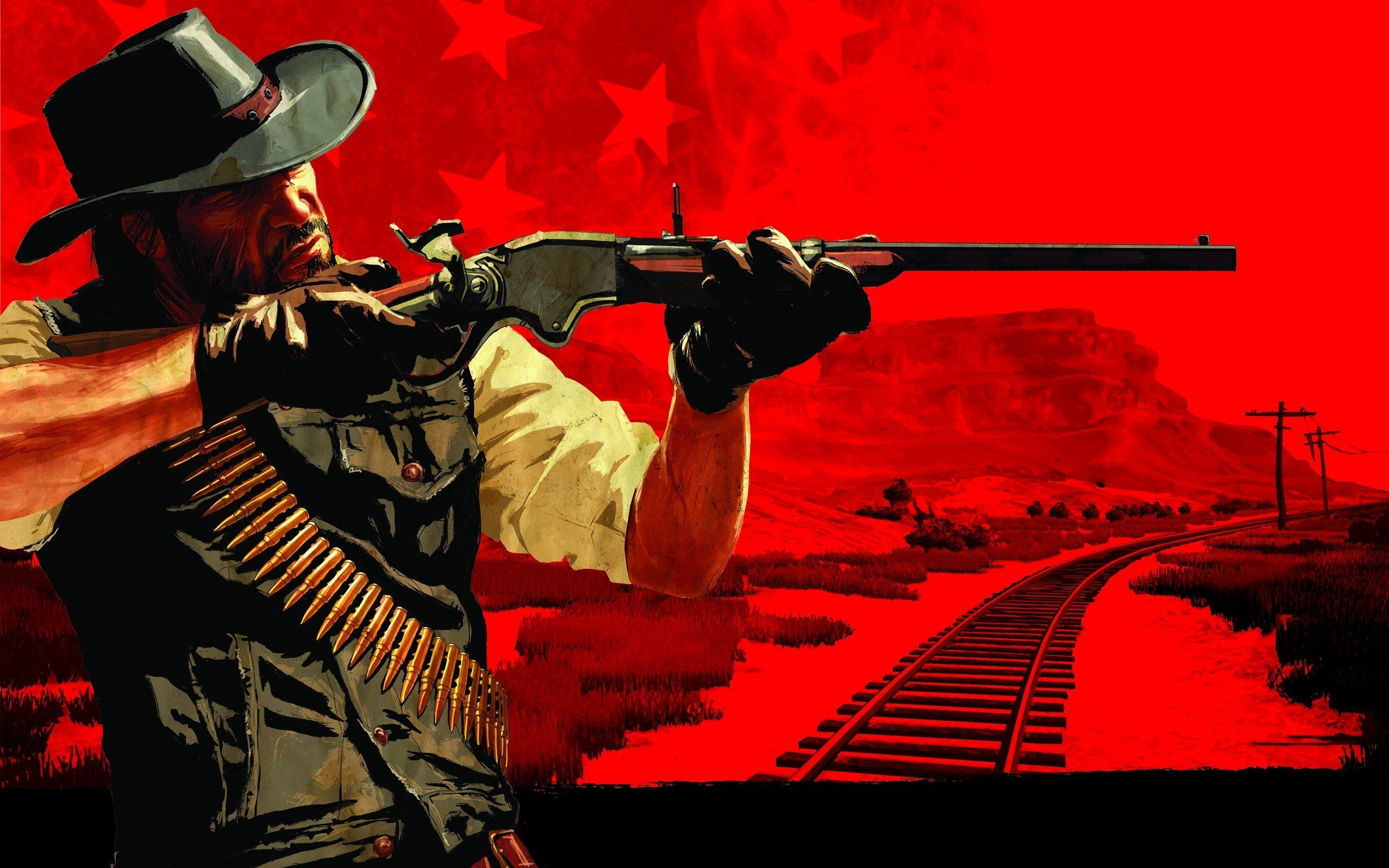 Video games western Red Dead Redemption artwork wild west ...