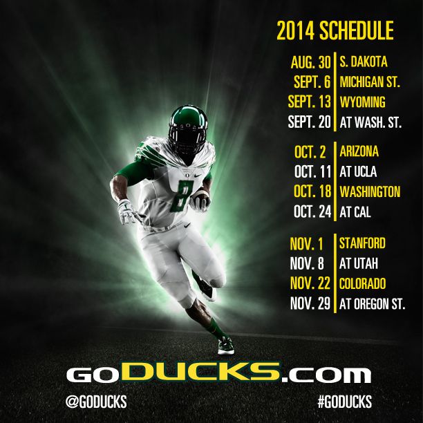 2014 Oregon Football schedule #GoDucks | Wallpaper, Cover Photos ...