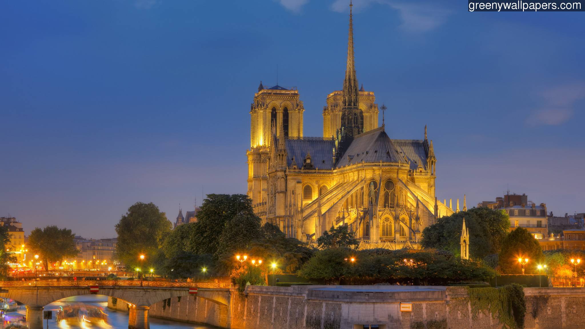 Notre Dame Cathedral Paris 2048x1152