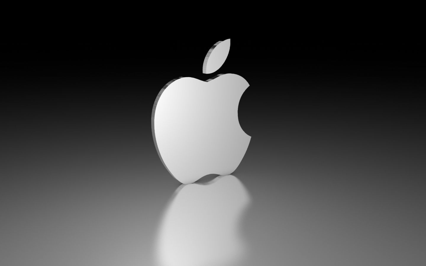 1440x900 3D Apple Logo desktop PC and Mac wallpaper