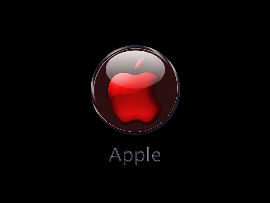 3D Apple Mac Logo Red HD Wallpaper Desktop Wallpaper