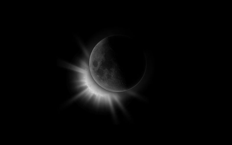 dark eclipse the moon – Space Moons HD Desktop Wallpaper