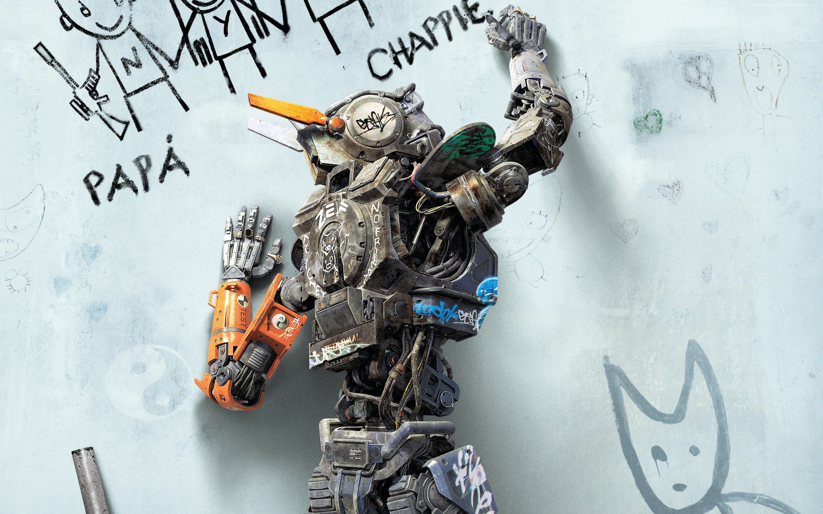 Chappie Wallpaper, Movies / Sci-Fi: Chappie, Best Movies of 2015 ...