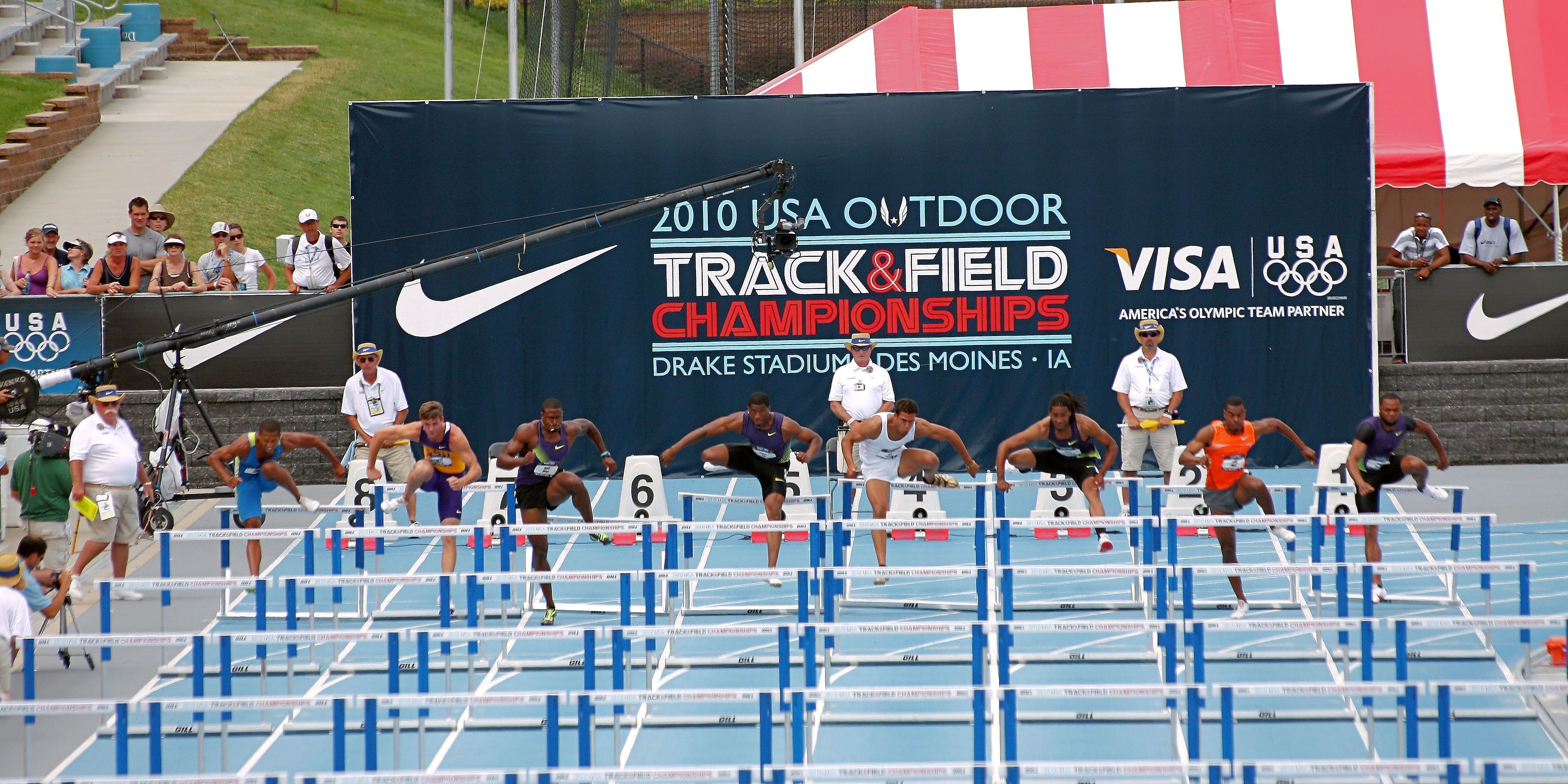 Track and Field Hurdles HD Wallpaper Sports Backgrounds