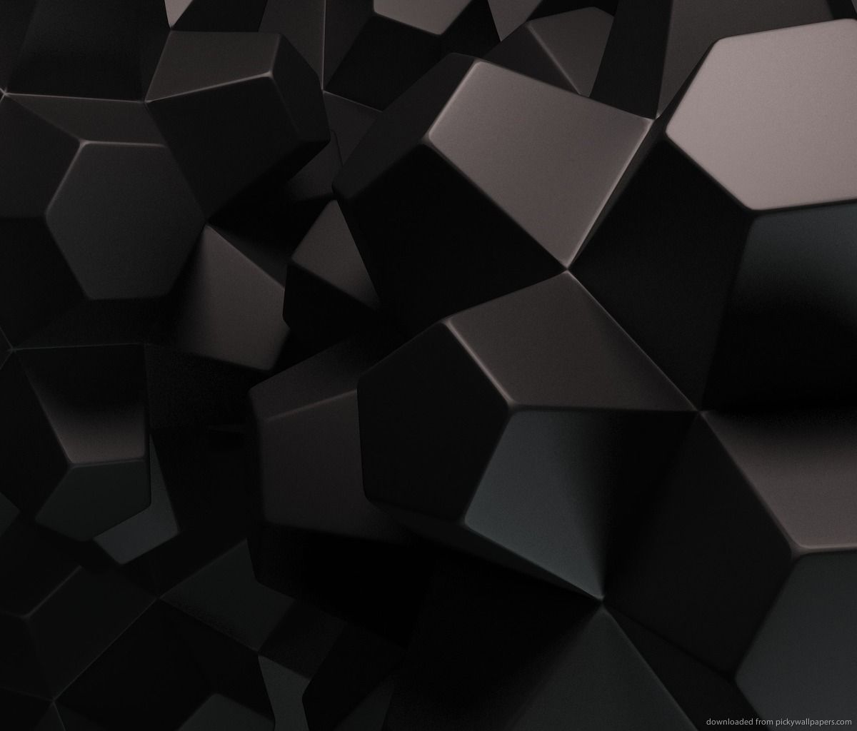 Download Dark Polygonal Objects Wallpaper For Samsung Galaxy Tab