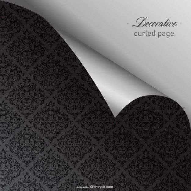Elegant curled dark wallpaper Vector | Free Download