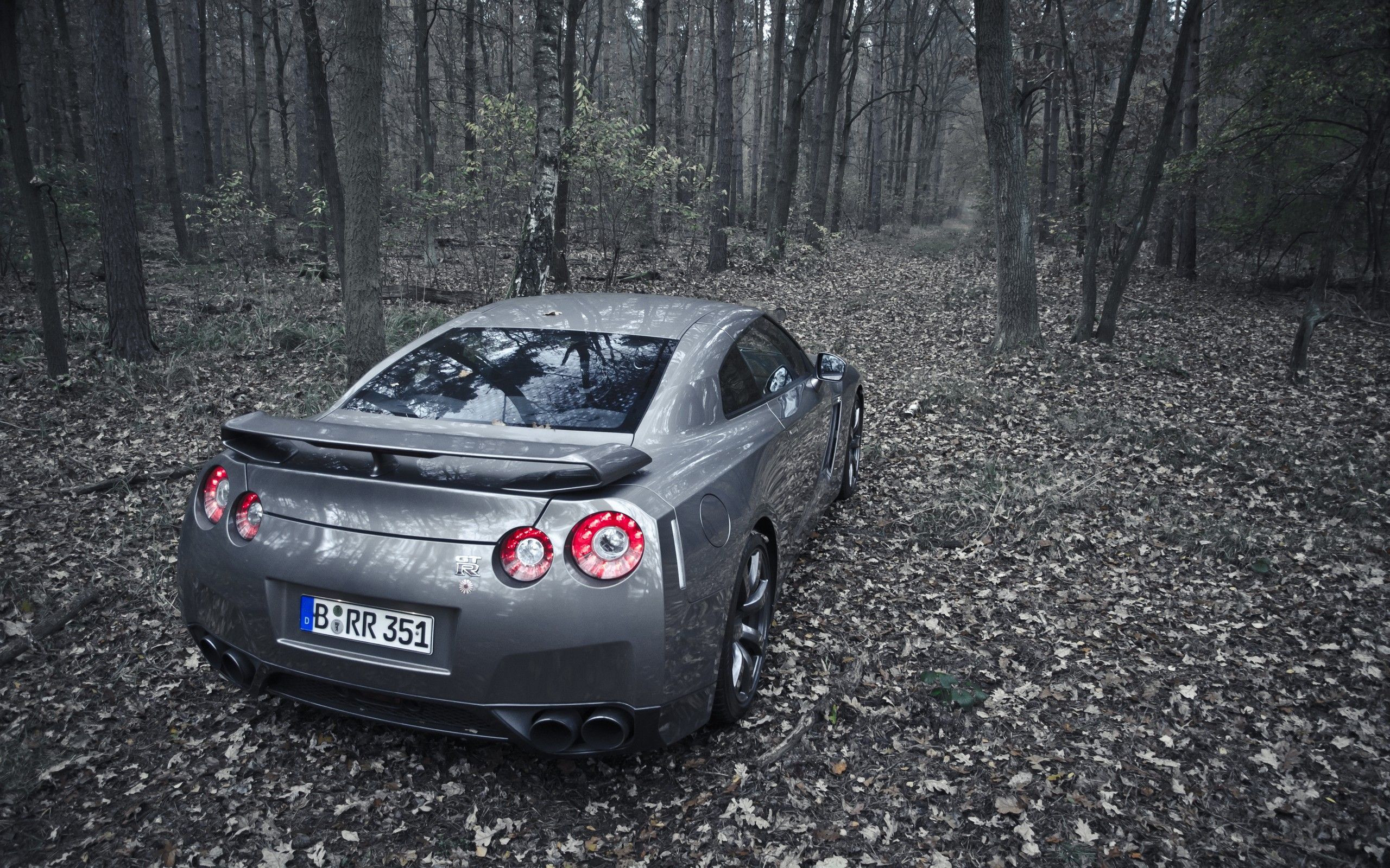 Nature forest cars outdoors nissan jdm nissan gt-r r35 tailight ...