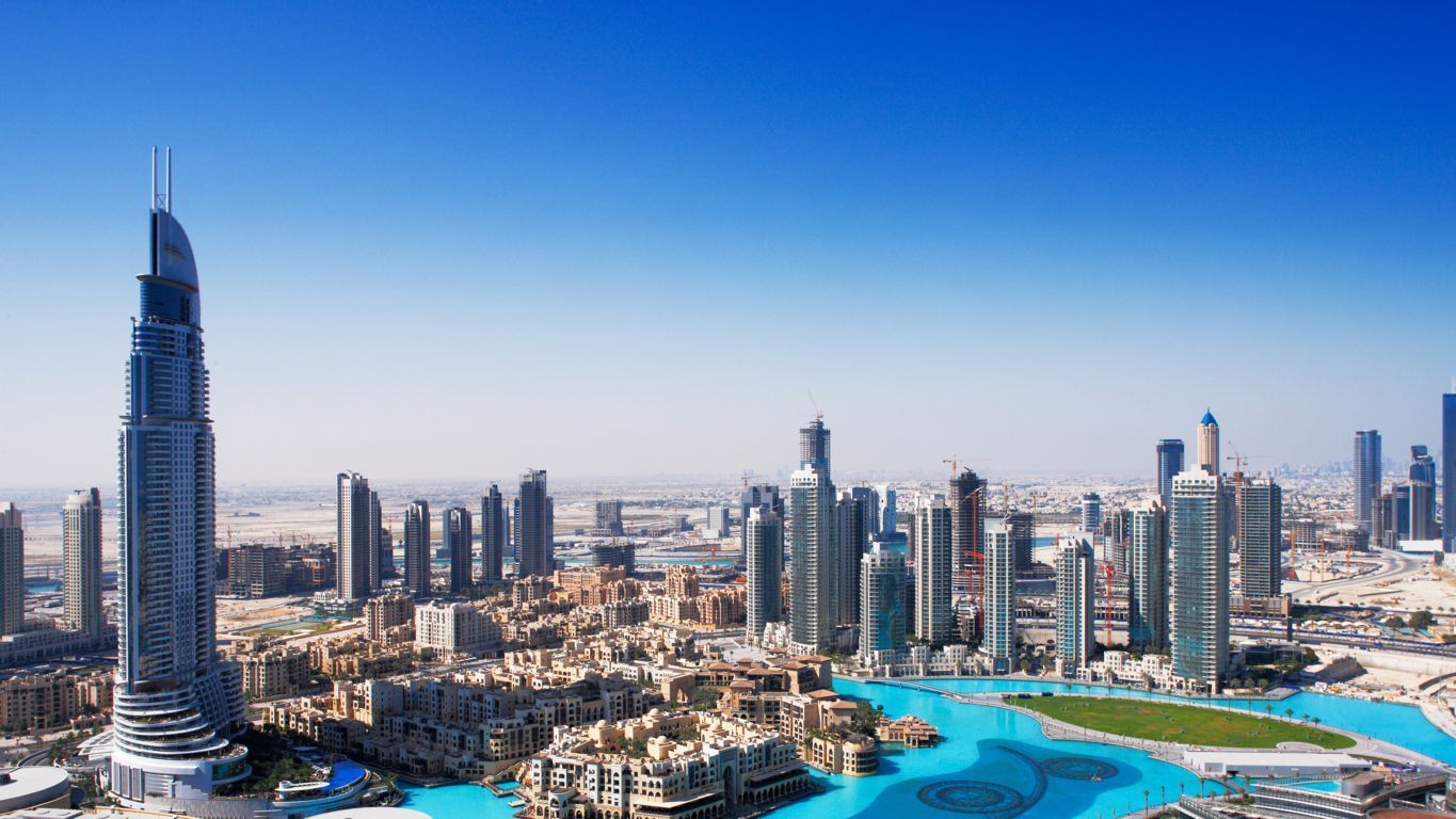 Dubai skyline uhd 4k Wallpaper wallpaperwide