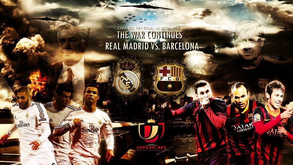 Real Madrid vs. Barcelona - Copa del Rey final by RakaGFX