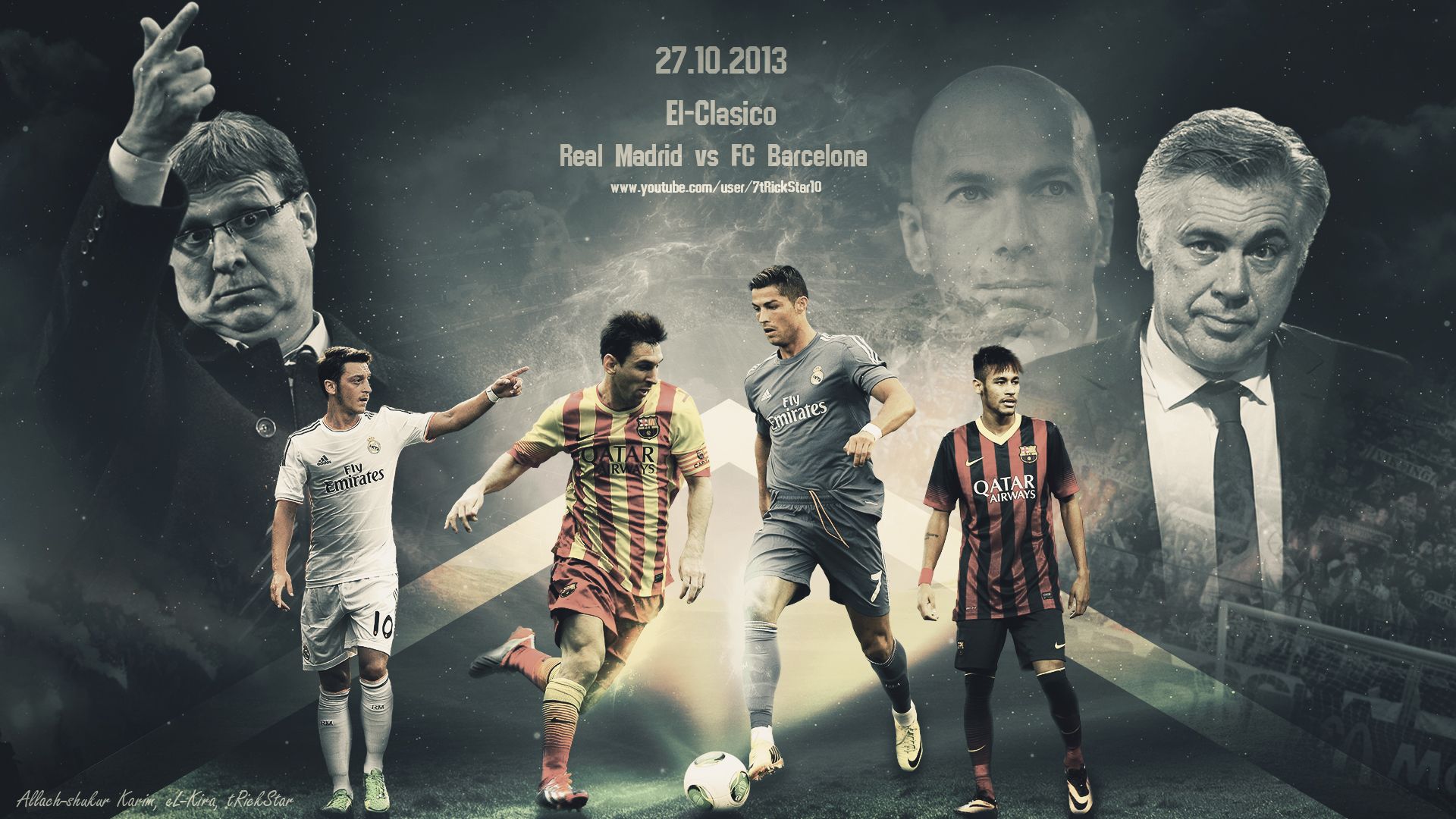 Real Madrid vs FC Barcelona | El-Clasico Wallpaper by eL-Kira on ...