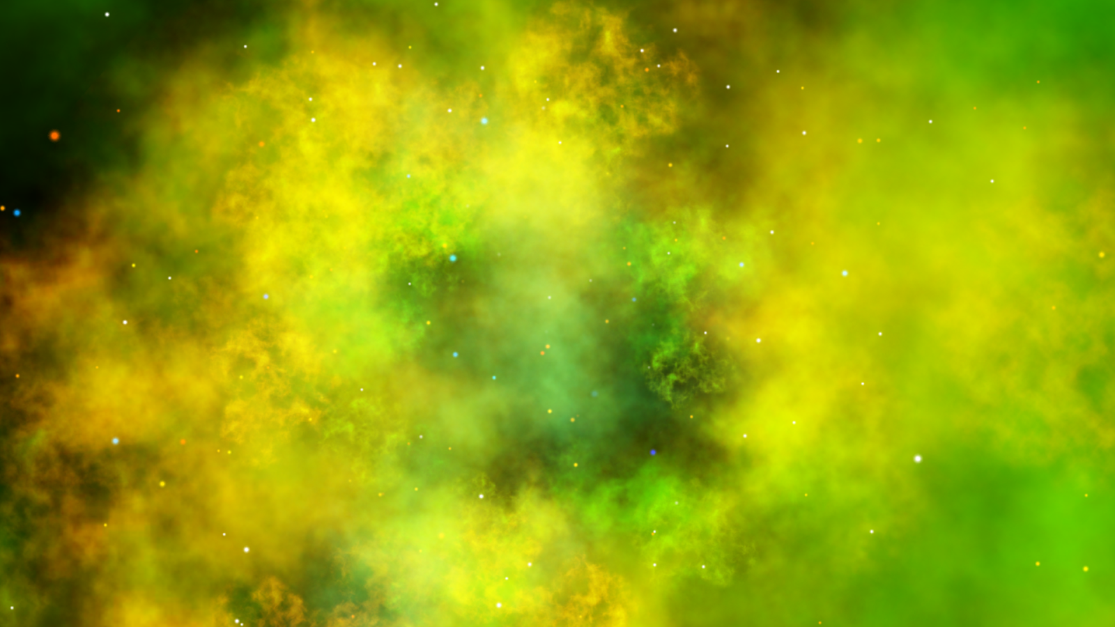 Neon Green Green Galaxy Wallpaper