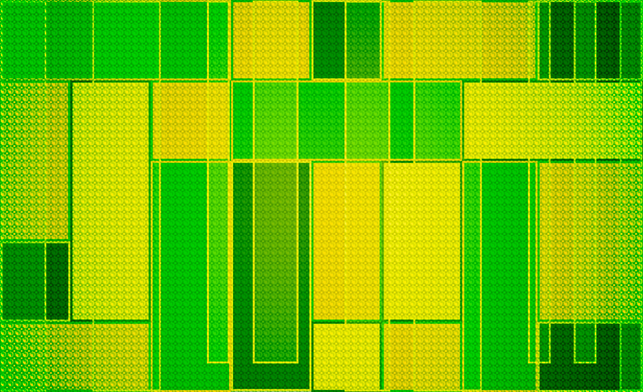 Random Green And Gold Rectangles | Free Wallpaper