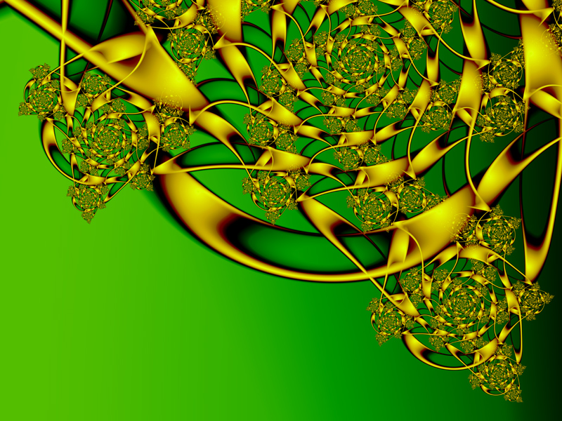 Fractal Art by Vicky, New Gold 2 Wallpaper