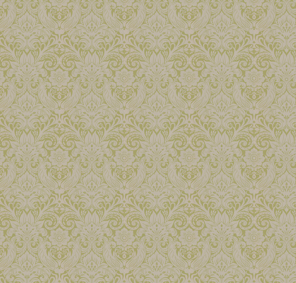 Cotswold Green & Gold Damask Wallpaper - Traditional - Wallpaper ...