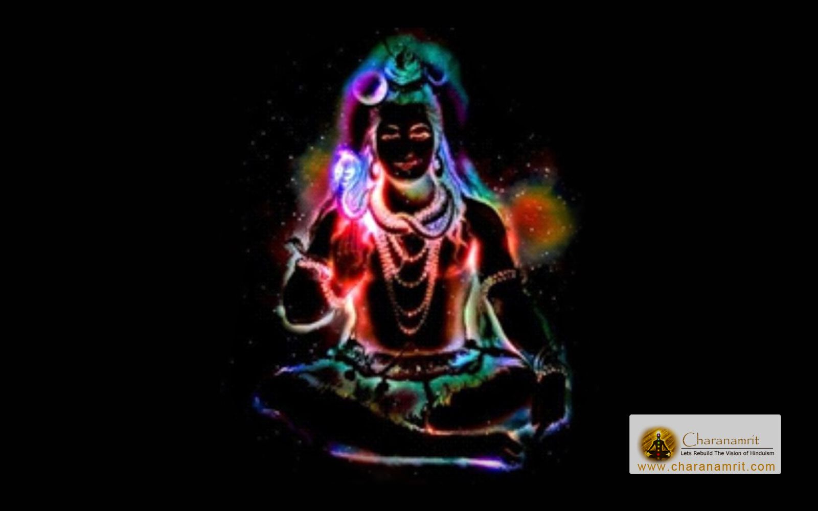 Lord Shiva colorful lighting effects Hd Wallpaper for free ...