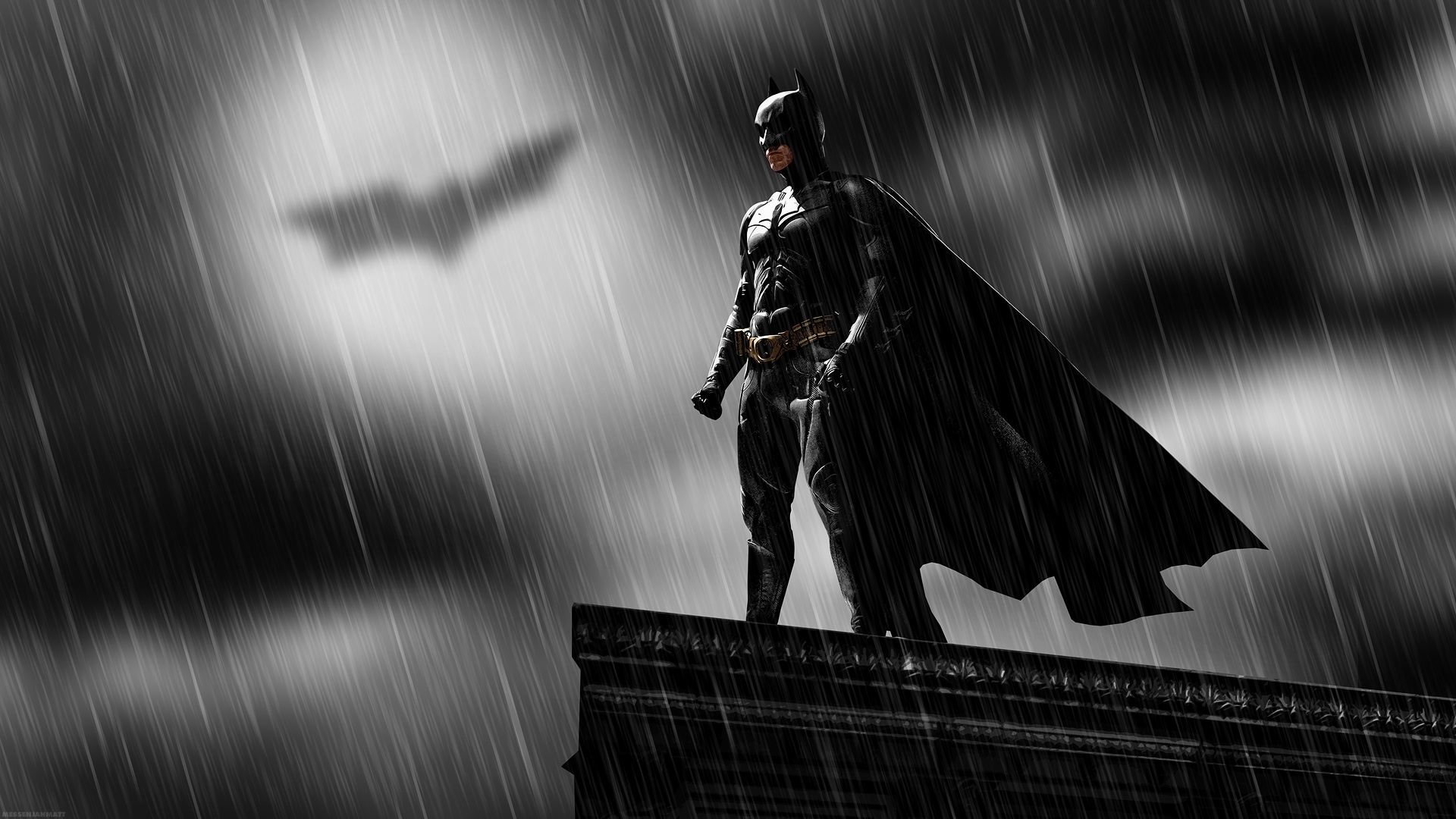 Wallpapers Epic Batman In The Rain P Hd Quality 1920x1080 ...
