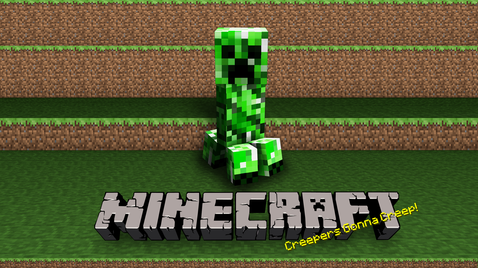 Awesome minecraft gaming wallpaper 1920x1080 hd creeper