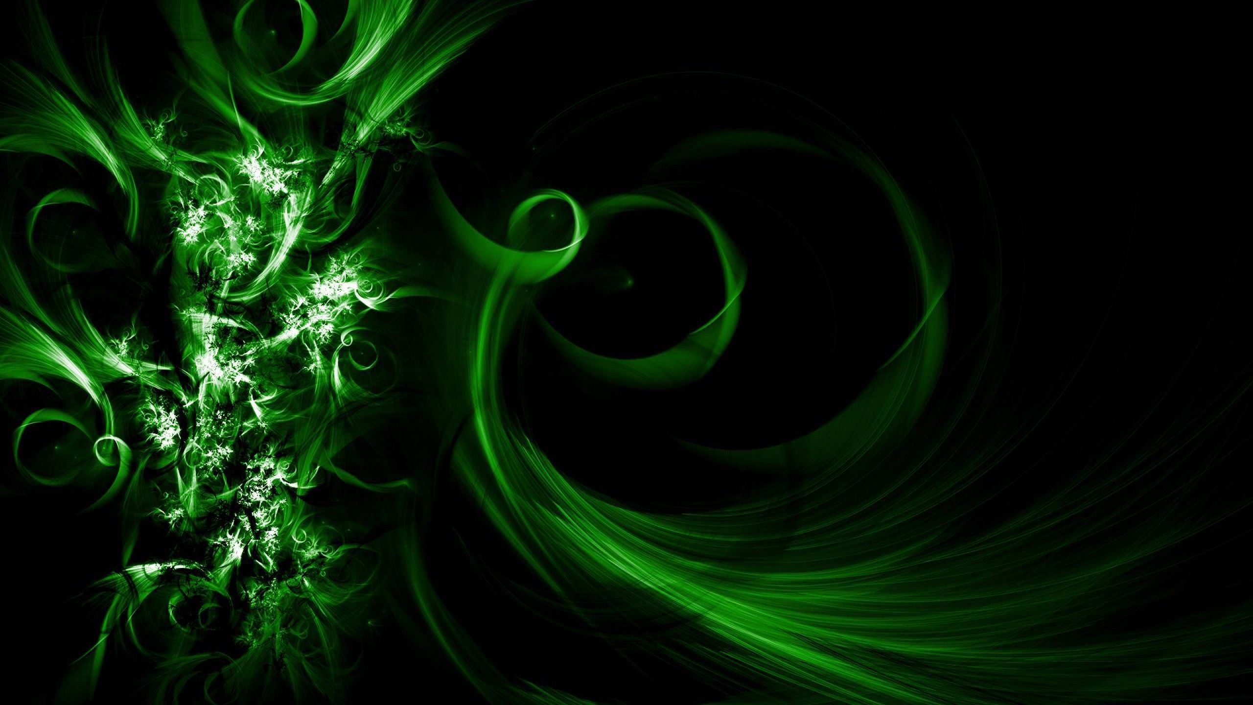 Cool Abstract Wallpaper with an Image of Dark Green Waves | HD ...