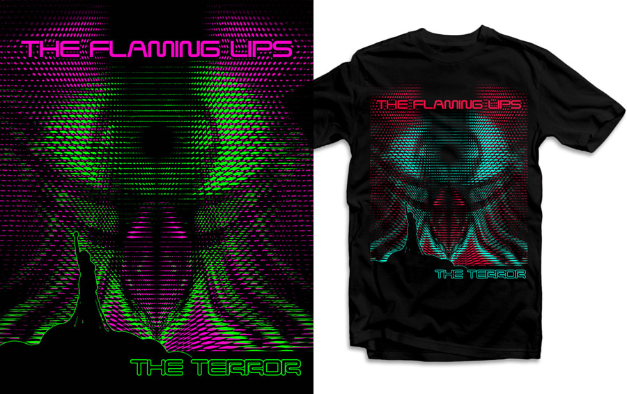 The Flaming Lips - 'The Terror' T-shirt Designs - Russell Hardman ...