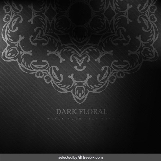 Dark floral background Vector | Free Download