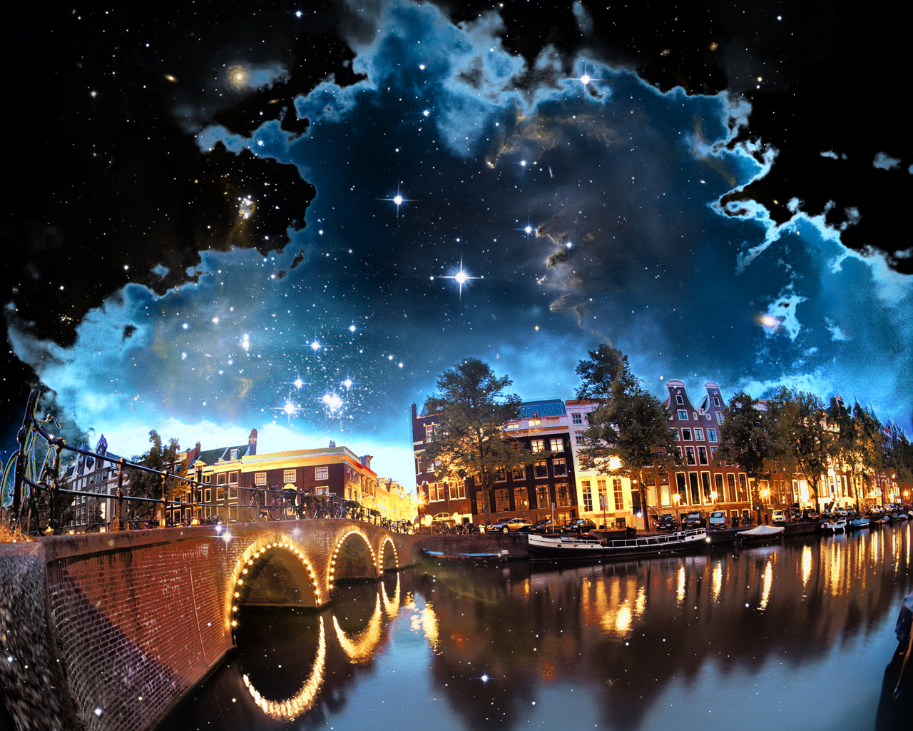 Amsterdam Space Magic wallpaper