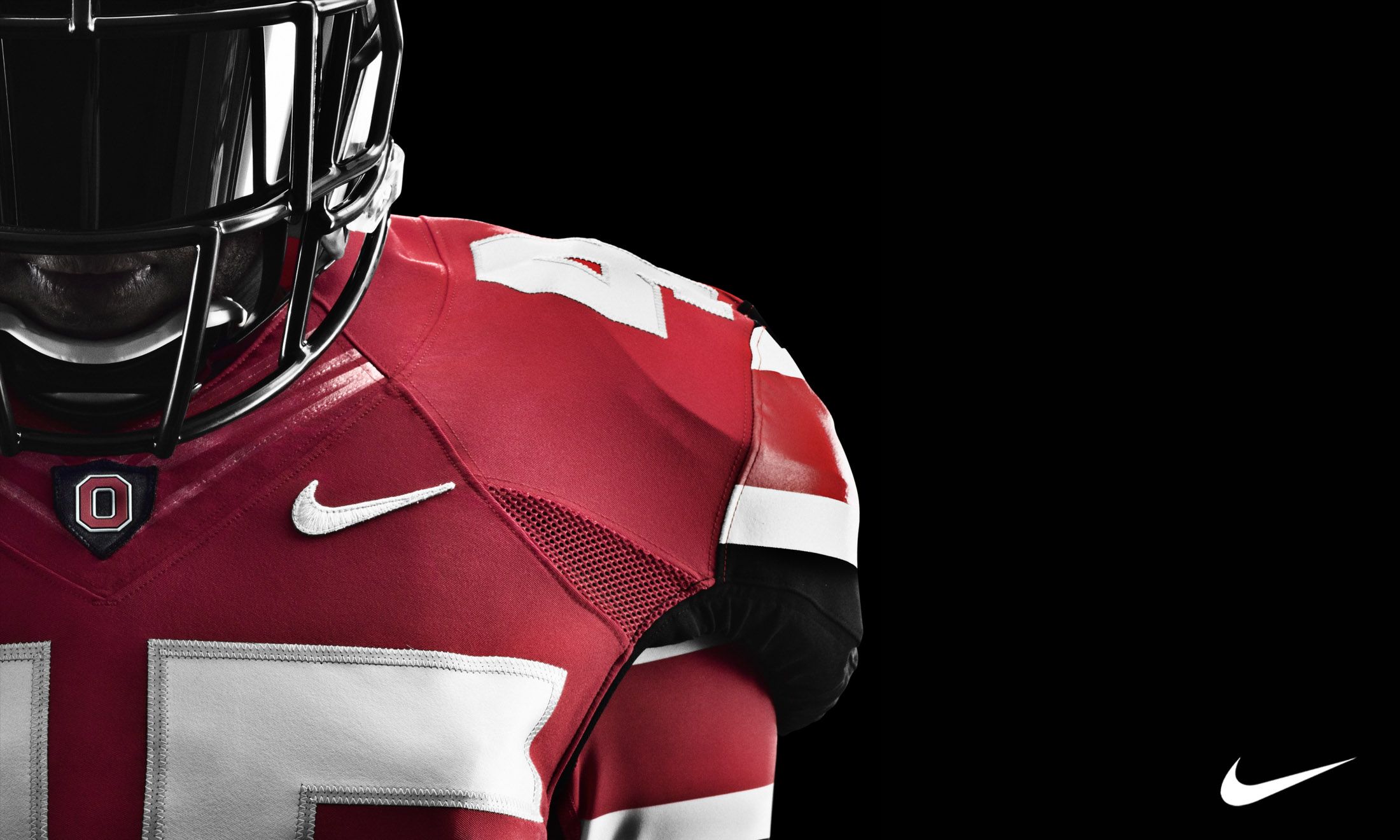 Ohio State Nike Pro Combat Football Uniform Wallpaper Two 2200