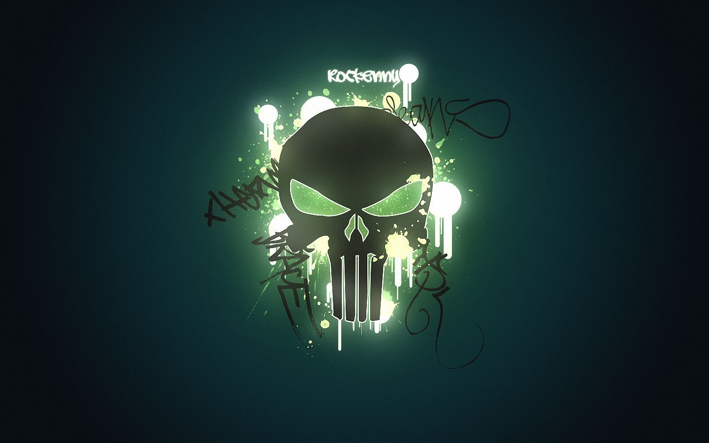 Download Graffiti Punisher Skull Wallpaper 1440x900 | Full HD ...