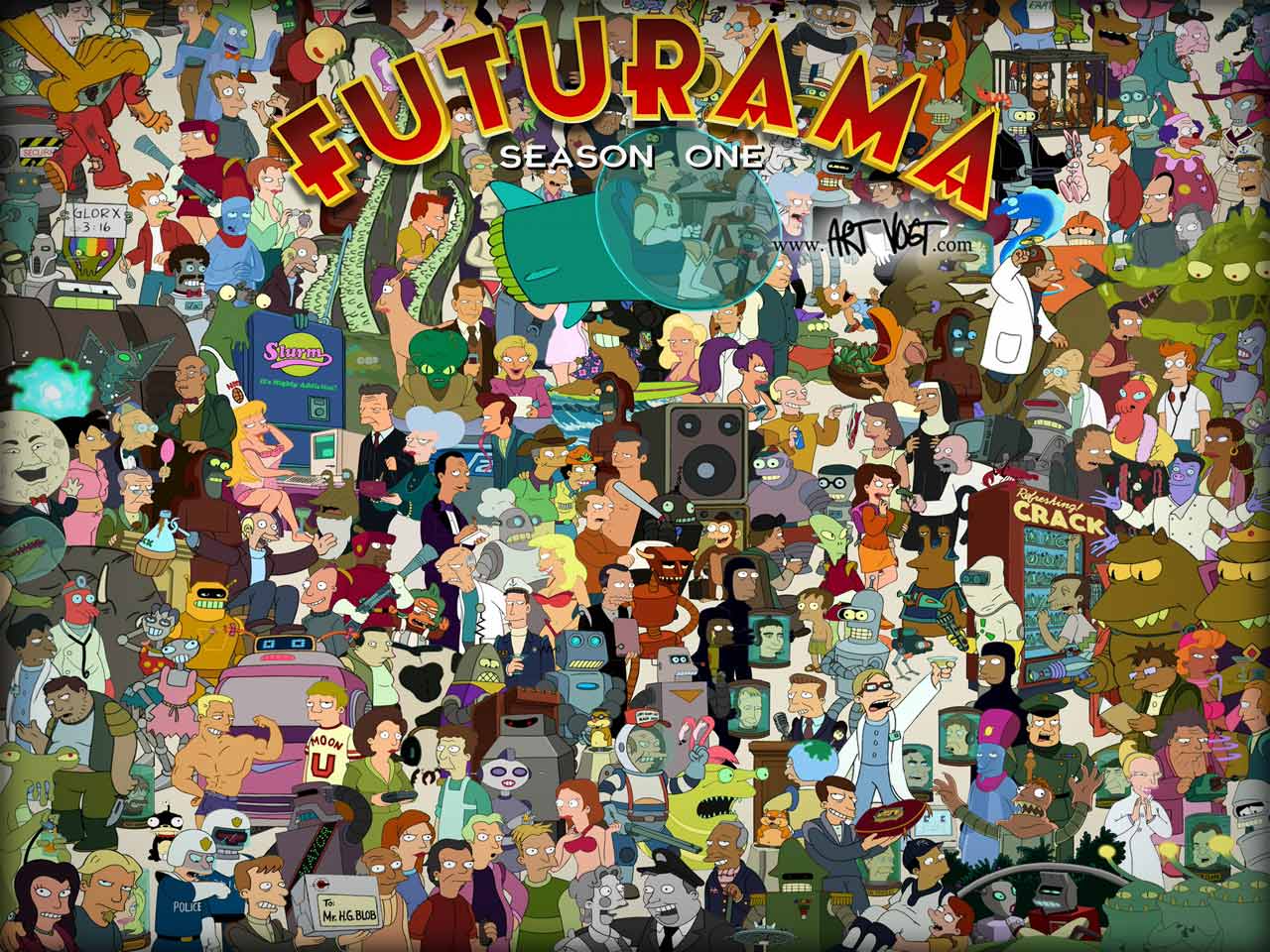 412 Futurama HD Wallpapers Backgrounds - Wallpaper Abyss