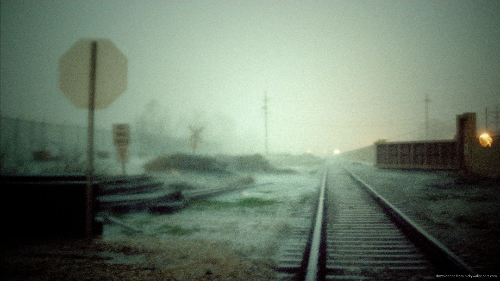 HD Blurry Railroad Wallpaper