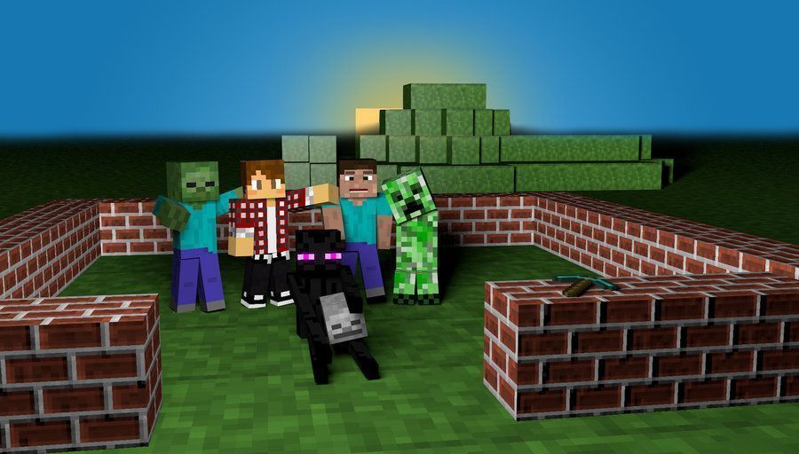 Best Friends - Minecraft Wallpaper by SterekCreations on DeviantArt